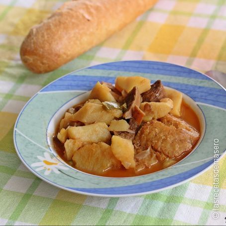 Patatas con bacalao fáciles