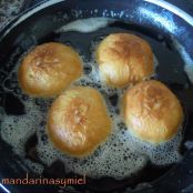 Pelotas de fraile o berlinas de crema. - Paso 4