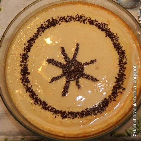 Tarta casera de queso y leche condensada