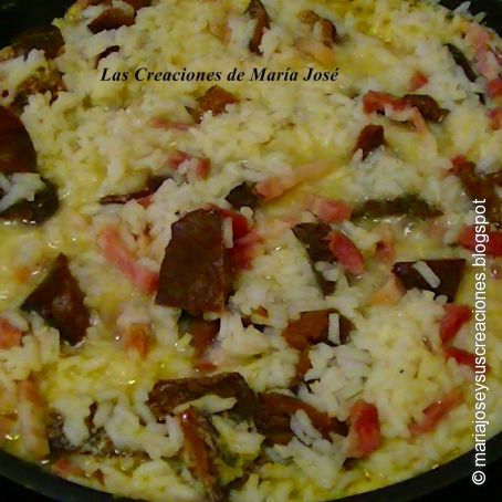Risotto de setas y bacon