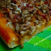 Pizza de Carne y Chimichurri