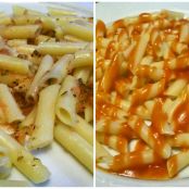 Macarrones con salsa de tomate natural o tomate frito