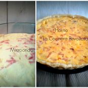 Quiche lorraine en el horno y en microondas