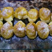 Profiteroles rellenos de crema pastelera - Paso 10