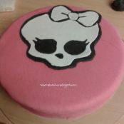 Tarta fondant de Monster High - Paso 6