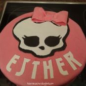 Tarta fondant de Monster High - Paso 7