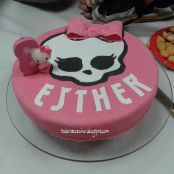 Tarta fondant de Monster High