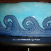 Tarta  para el papi buceador - Paso 5