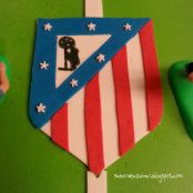 Tarta fondant Atlético de Madrid - Paso 5
