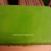 Tarta fondant Atlético de Madrid - Paso 4