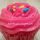Cupcakes de chicle de fresa