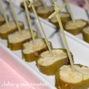 Pimientos rellenos de tortilla al horno