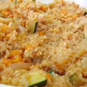 Pimientos verdes rellenos de quinoa con verduritas - Paso 5