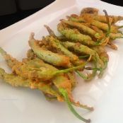 Piparras en tempura