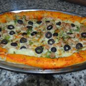 Pizza de Atún Canónigos y Aceitunas Negras - Paso 2