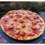 Pizza con queso de oveja