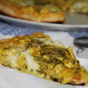 Pizza de pollo al curry