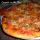Pizza casera de jamón y chorizo