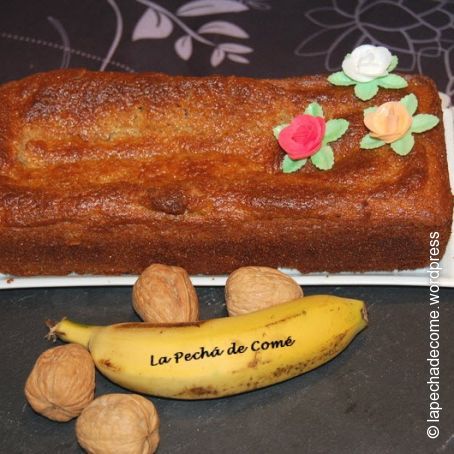 Plumcake de plátano y nueces con Thermomix