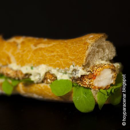 Shrimp Po´boy, bocata de gambas al estilo de Louisiana...