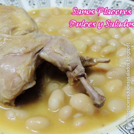 Pochas con codornices sin gluten