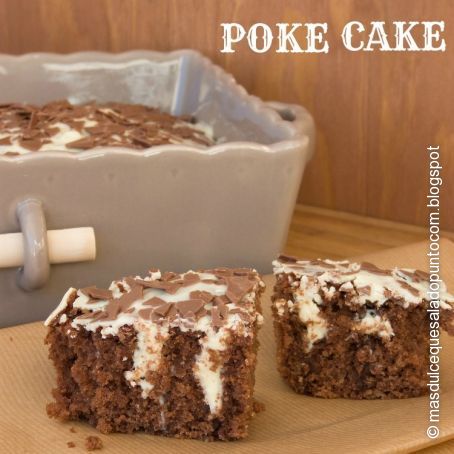 Black & White Poke Cake