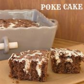 Black & White Poke Cake