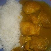 Pollo al curry hindú