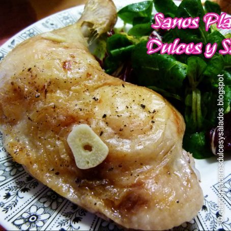 Pollo a la cerveza sin gluten