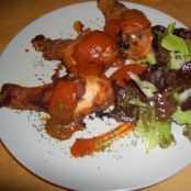 Pollo frito al estilo sureño con salsa cajún