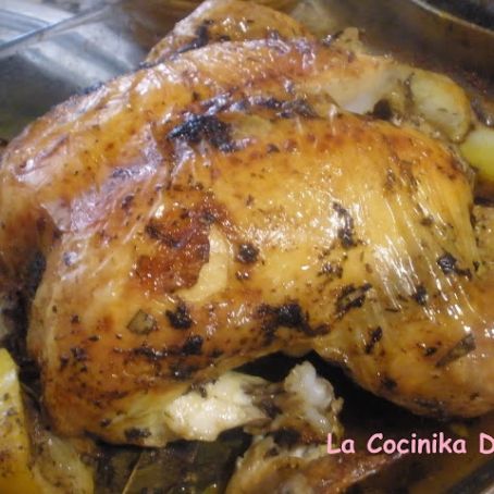 Pollo asado al horno (En bolsa)