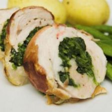Solomillo relleno de espinacas