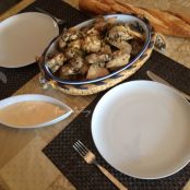 Pollo al ajillo con alioli casero - Paso 3