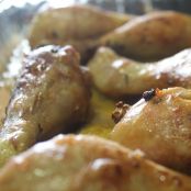 Pollo al limón asado