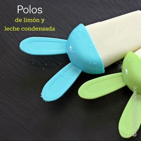 Polos de limón y leche condensada