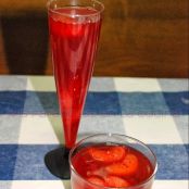 Ponche y cocktail de invierno: arándanos, frambuesas y mandarinas