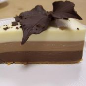 Bavarois de tres chocolates