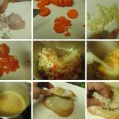 Sopa de verduras en pan - Paso 1