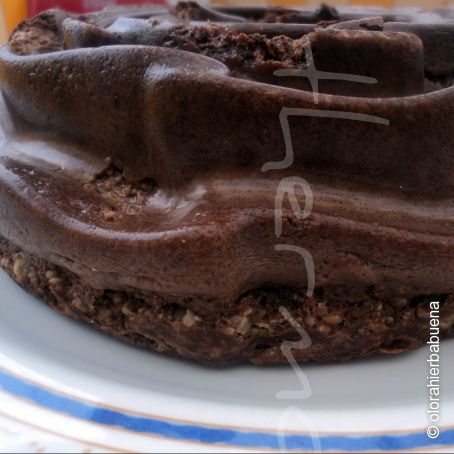 Pudding de chocolate y nueces (con y sin azúcar)