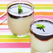 Pudin cremoso de plátano