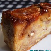 Pudin de plátano y nueces