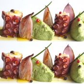 Pulpo con Mousse de Aguacate