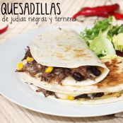 Quesadillas de ternera y frijoles