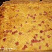 Quiche de bacon y jamón York