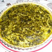 Quiche de espinacas con bacon y queso de cabra