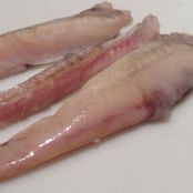 Rape alangostado - Paso 1