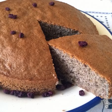 Bizcocho integral de arándanos azules