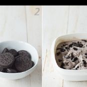 Helado de Galletas Oreo - Paso 1