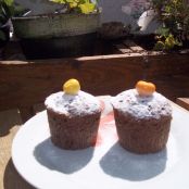 Magdalenas de chocolate y naranja confitada - Paso 1