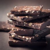 Turrón de chocolate con crema de cacao